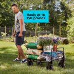 BLACK+DECKER 3 v 1 zložljiv voziček za shranjevanje, ročni voziček, ki nosi do 150 lbs. Črna 8B2Z133 dom in življenjski slog - Image 7