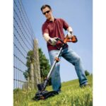 BLACK+DECKER 40v max 13 in. 2v1 akumulatorski strižnik/obrezovalnik z nitko s kompletom powercommand 8B2Z487 na prostem - Image 3