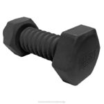 BLACK+DECKER bolt bone squeaker trda gumijasta žvečilna igrača za pse 6,5 v črni barvi 8B2Z236 dom in življenjski slog