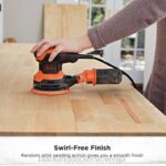 BLACK+DECKER ekscentrični brusilnik 5-palčni 2,4-amp 8B2Z618 orodja