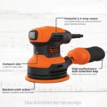 BLACK+DECKER ekscentrični brusilnik 5-palčni 2,4-amp 8B2Z618 orodja - Image 3