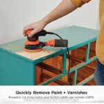 BLACK+DECKER ekscentrični brusilnik 5-palčni 2,4-amp 8B2Z618 orodja - Image 4