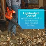 BLACK+DECKER električni puhalnik listja 7 amperov 8B2Z444 na prostem - Image 6