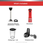 BLACK+DECKER komplet kuhinjskega paličnega mešalnika rdeče barve 8B2Z253 kuhinja - Image 5