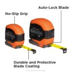 BLACK+DECKER merilni trak snop ročaj sprostitev samozaklepanje 12-foot & 16-foot 2-pack 8B2Z614 orodja - Image 2