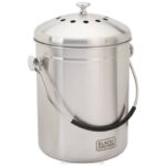 BLACK+DECKER namizna posoda za kompost iz nerjavečega jekla 166 oz. 8B2Z409 na prostem - Image 2