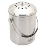 BLACK+DECKER namizna posoda za kompost iz nerjavečega jekla 166 oz. 8B2Z409 na prostem - Image 5