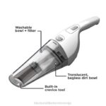 BLACK+DECKER ročni sesalnik 2ah power white 8B2Z8 čiščenje - Image 4