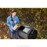 BLACK+DECKER vrtljivi kompostnik z dvema komorama 40 galon 8B2Z410 na prostem - Image 8
