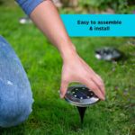 BLACK+DECKER zunanja solarna disk svetilka - 8 pak 8B2Z458 na prostem - Image 6